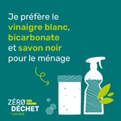 Geste zéro déchet j'utilise des produits naturels pour faire le ménage