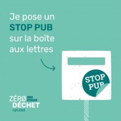 Geste zéro déchet j'appose un stop pub sur ma boîte aux lettres